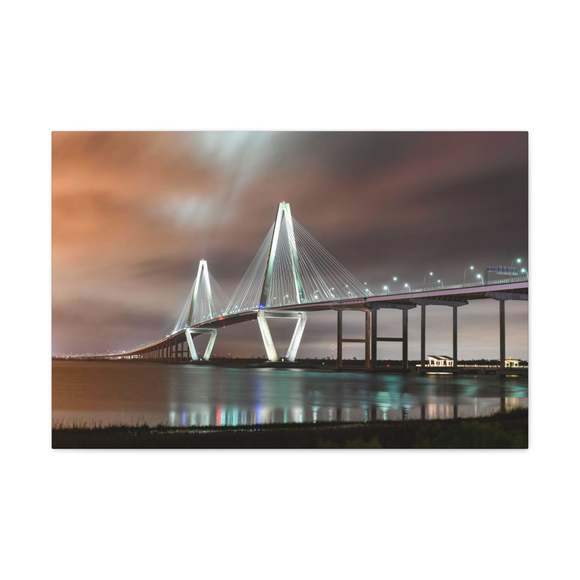 River Bridge Charleston South Carolina Nature Wilderness Photography Canvas Wall